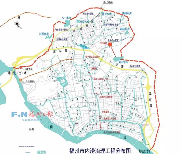 福州市城区水系综合治理工作方案图解