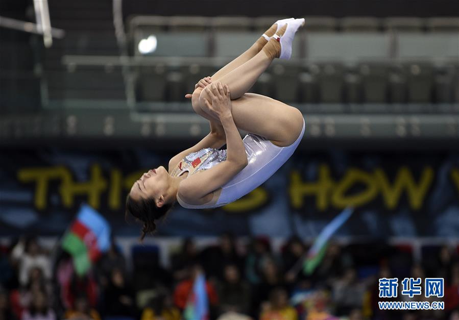 福州蹦床名将刘灵玲备战奥运