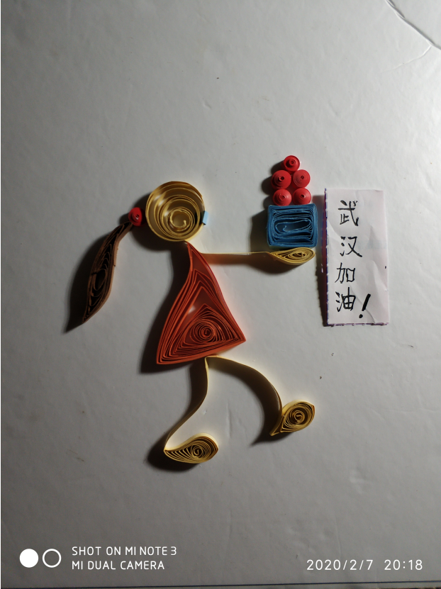 学员作品抗疫情18衍纸