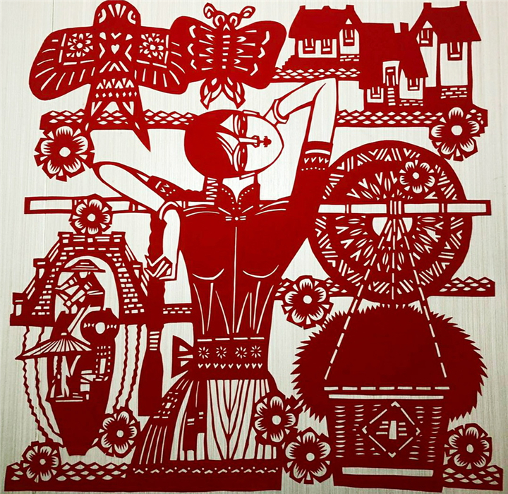 我看脱贫攻坚新成就——师生作品展3(书画,剪纸衍纸)